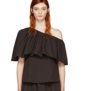 EDIT Ruffle off the shoulder top
